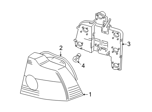2008 Volvo S40 Combination Lamps Diagram