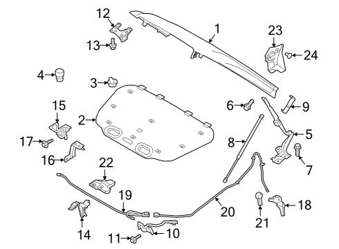 2024 Volvo XC40 Recharge Hood & Components