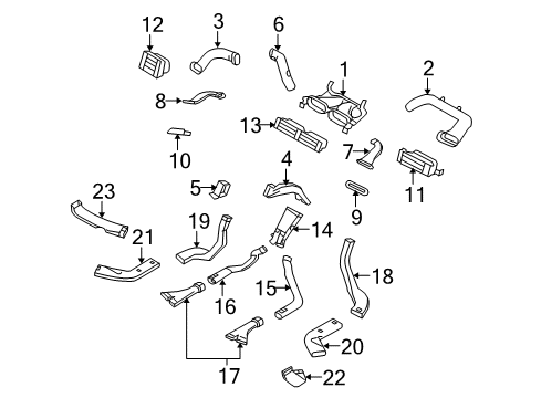 2008 Volvo V70 Ducts Diagram
