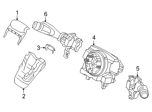2024 Volvo XC60 Shroud, Switches & Levers