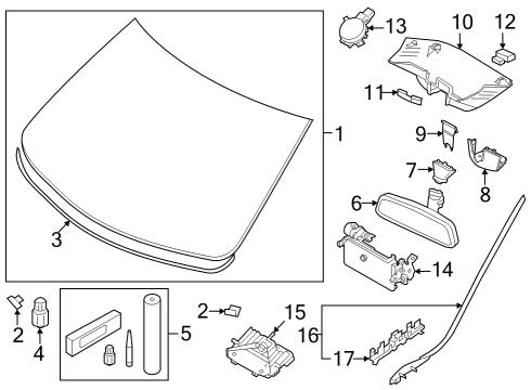 2025 Volvo XC60 Camera Diagram for 32438373