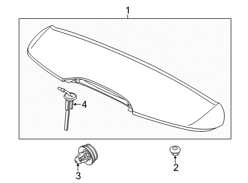 2018 Volvo V60 Rear Spoiler Diagram