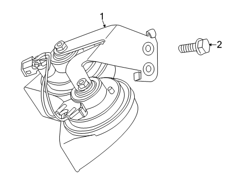 2012 Volvo XC60 Horn