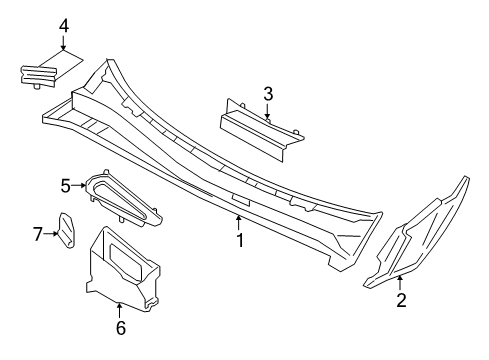 2019 Volvo XC90 Cowl Diagram
