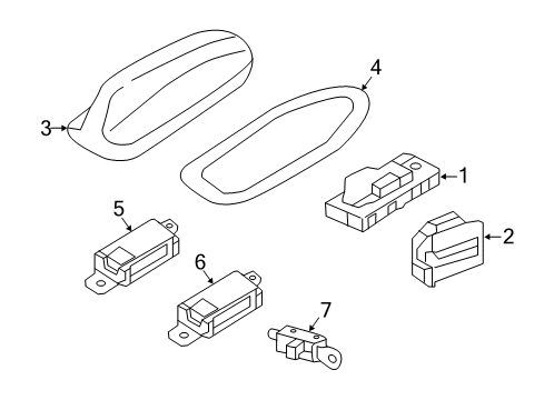 2024 Volvo XC60 Antenna & Radio Diagram