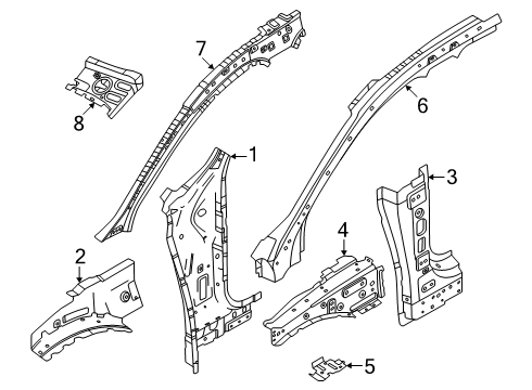 2025 Volvo EX30 Hinge Pillar