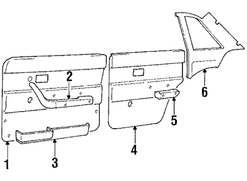 1991 Volvo 240 Interior Trim