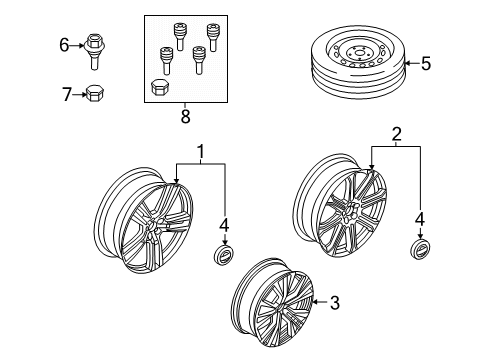 2025 Volvo XC60 Wheels Diagram 3
