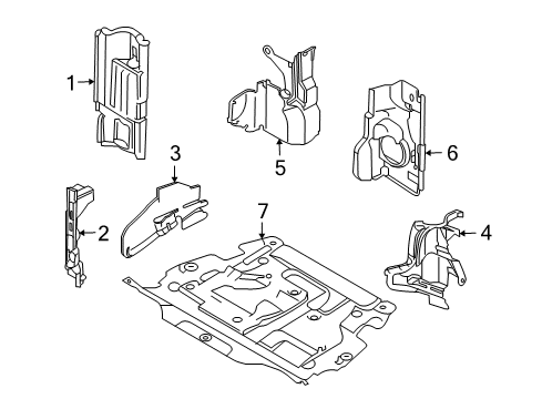2008 Volvo V70 Air Baffle Diagram