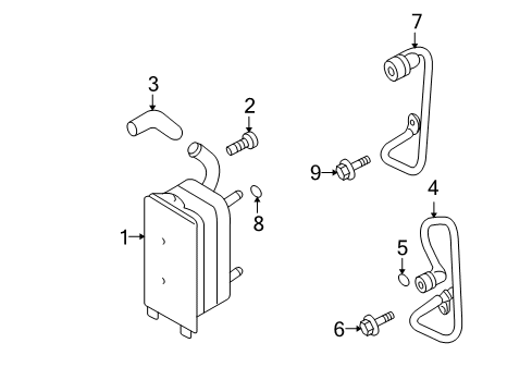 2012 Volvo S80 Oil Cooler - Transmission Diagram 2