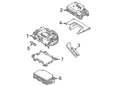 2022 Volvo C40 Recharge Traction Motor Components Diagram