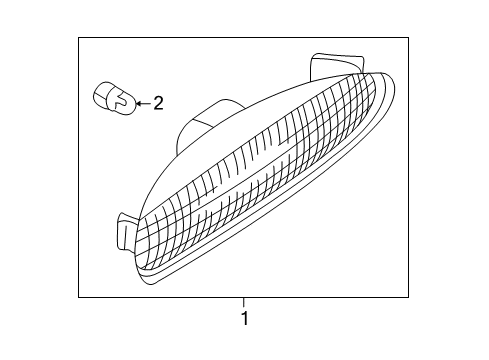 2001 Volvo V40 Side Marker Lamps Diagram 2