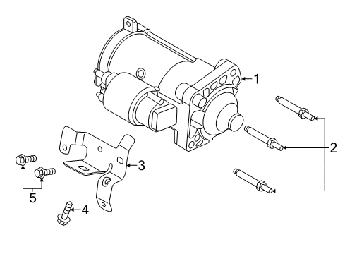 2017 Volvo V60 Starter Motor Diagram for 36010805