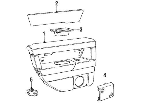 1997 Volvo 850 Interior Trim - Rear Door