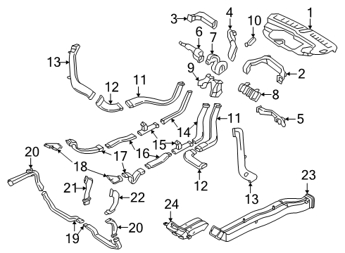 2019 Volvo XC90 Ducts Diagram