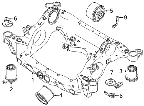2024 Volvo XC40 Recharge Suspension Mounting - Rear