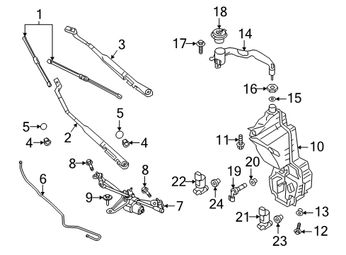 2019 Volvo V60 Wipers Diagram 3