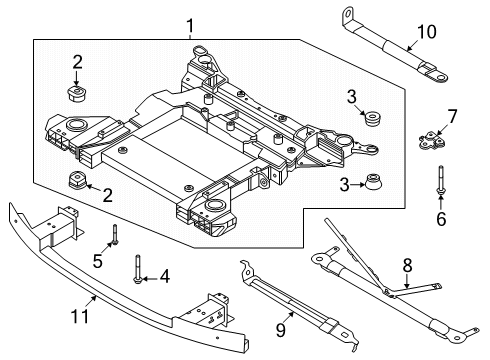 2025 Volvo EX90 Suspension Mounting - Front