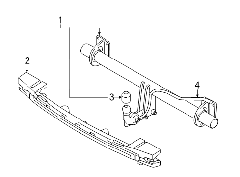 2016 Volvo XC90 Trailer Hitch Components Diagram 2