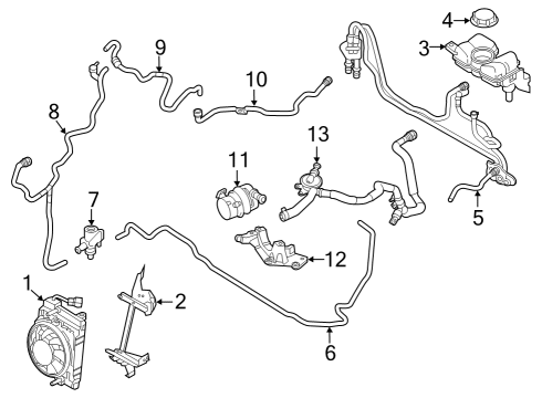 2024 Volvo S90 Radiator & Components Diagram 2