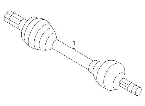 2010 Volvo V50 Drive Axles - Rear Diagram