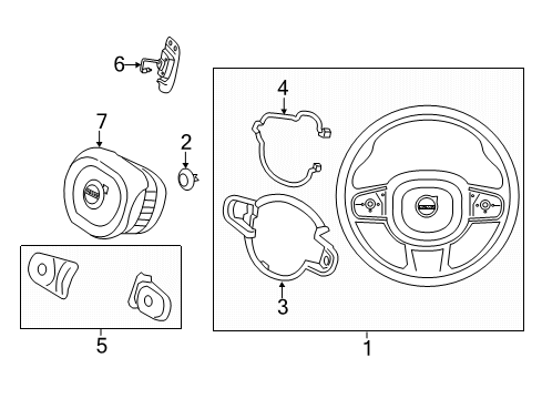 2025 Volvo S60 Steering Wheel & Trim