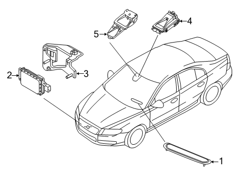 2016 Volvo S80 Lane Departure Warning Diagram