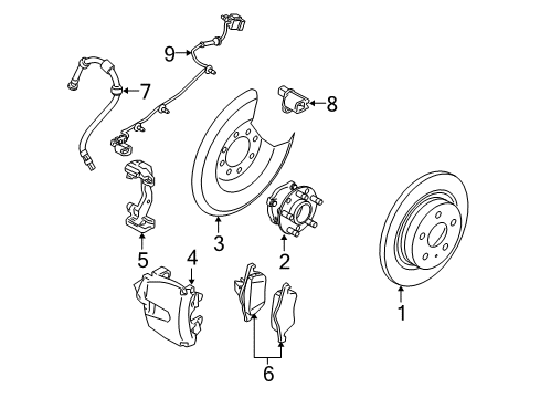 2011 Volvo V50 Anti-Lock Brakes Diagram