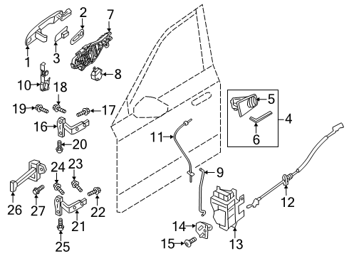 2024 Volvo XC40 Recharge Front Door