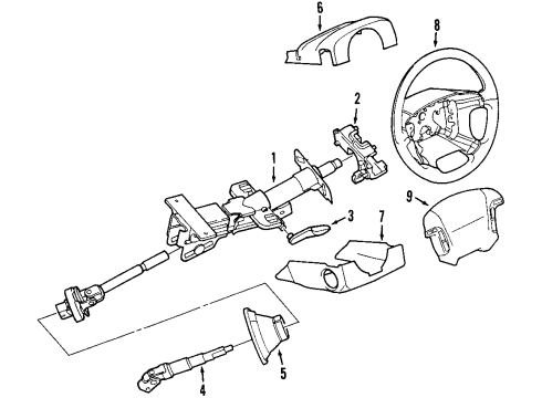 2012 Volvo XC90 Steering Column Diagram