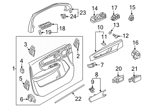 2026 Volvo EC40 Interior Trim - Front Door