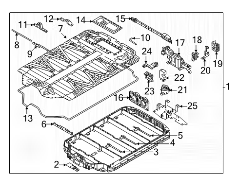2025 Volvo EX90 Sems Screw Diagram for 30746806