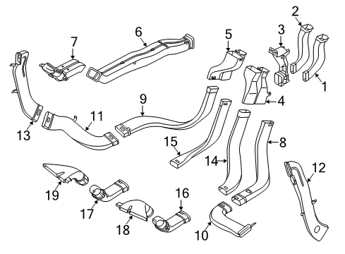 2018 Volvo XC60 Ducts - Body Diagram 2