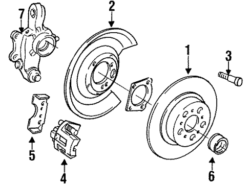 1997 Volvo 960 Rear Brakes Diagram