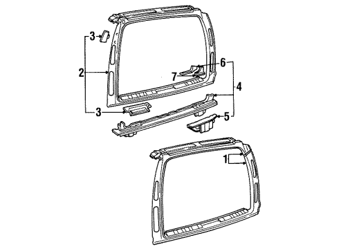 1997 Volvo 850 Rear Body Diagram 2