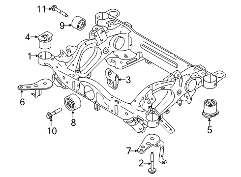 2025 Volvo EX30 Suspension Mounting - Rear