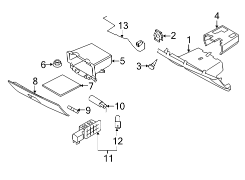 2010 Volvo C70 Glove Box Diagram