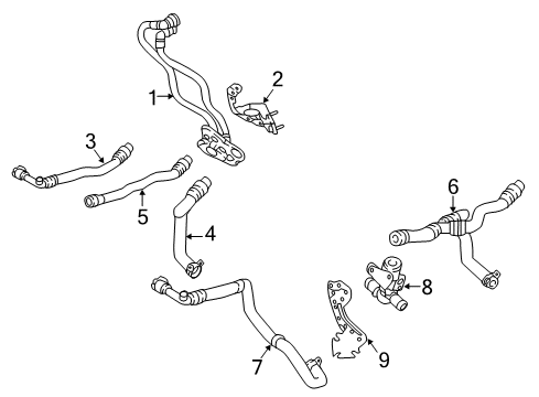 2018 Volvo XC60 Hoses, Lines & Pipes Diagram