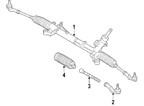 2012 Volvo C70 Steering Gear & Linkage Diagram 2