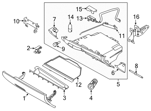 2013 Volvo S60 Glove Box Diagram
