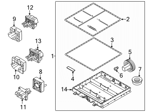 2025 Volvo EX30 Battery, Exchange Diagram for 36012124