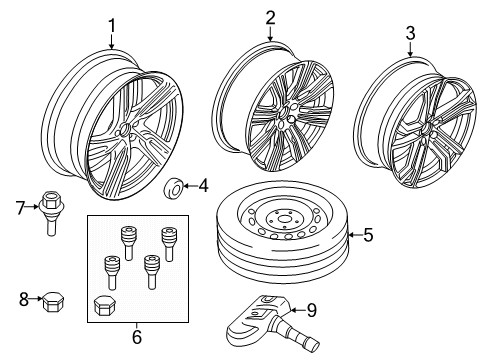 2024 Volvo S90 Wheels Diagram 2