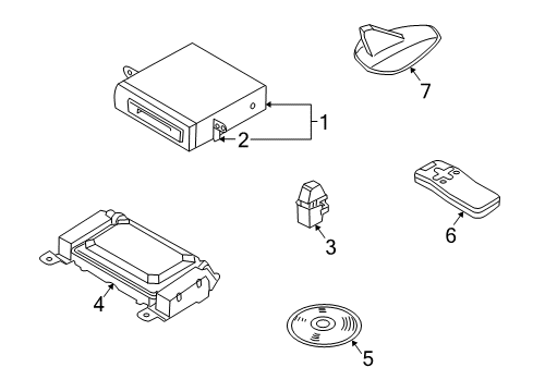 2007 Volvo V50 Navigation System Diagram