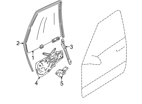 2000 Volvo S70 Front Door Diagram