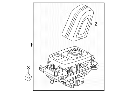 2026 Volvo EC40 Gear Shift Lever Diagram for 32324875