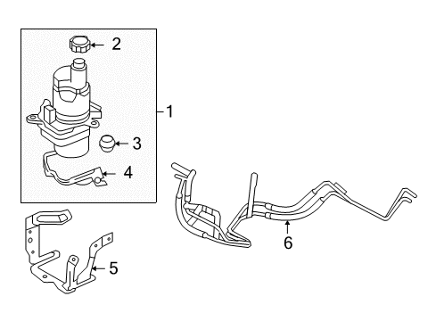 2010 Volvo C30 P/S Pump & Hoses Diagram 2