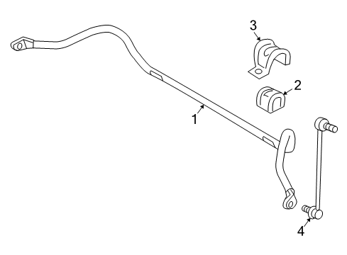 2010 Volvo V50 Stabilizer Bar & Components Diagram 3