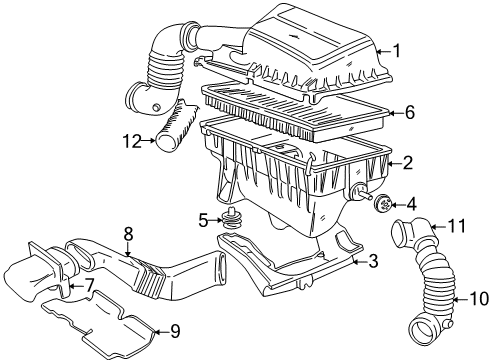 2004 Volvo C70 Air Intake Diagram