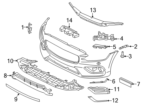 2024 Volvo S60 Bumper & Components - Front Diagram 4