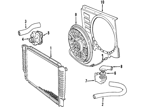 1998 Volvo V90 Cooling System Diagram